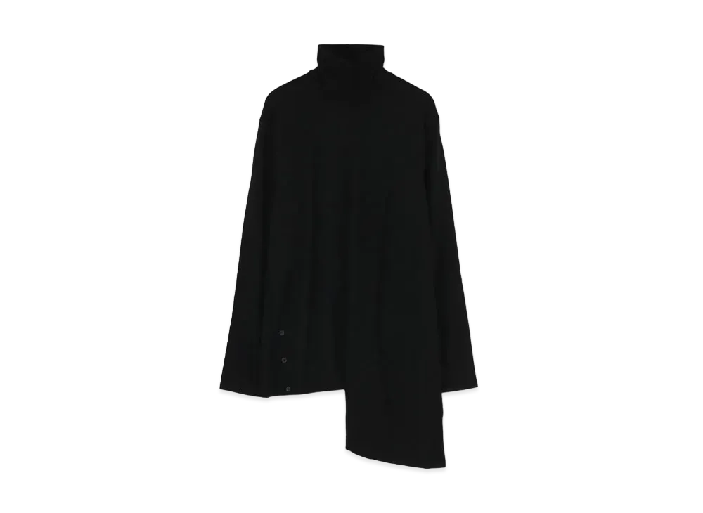 Yohji Yamamoto Pour Homme REGULATION 48/2 MIDDLE WASHABLE DIAGONAL JOINT TURTLE "Black"