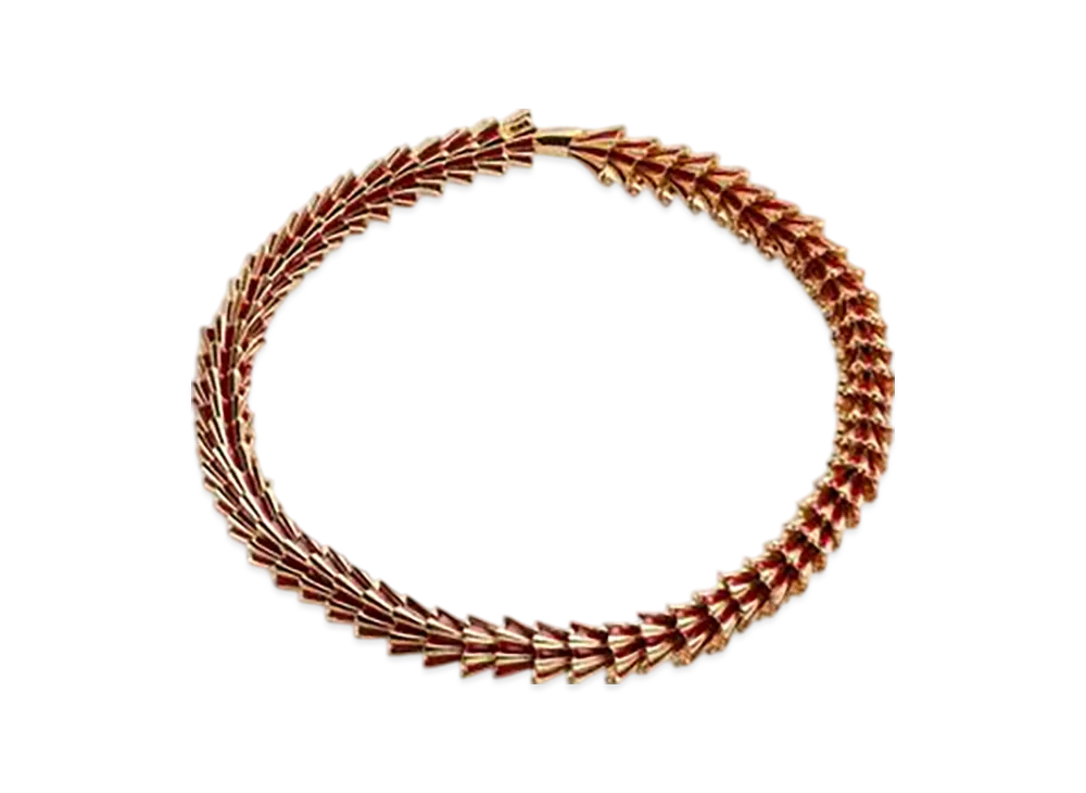 Bottega Veneta Dragon Necklace "Syrup"