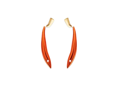 Bottega Veneta Sardine Earrings "Papaya"