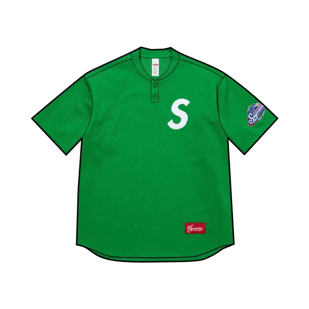 シュプリーム エス ロゴ ベースボール ヘンリー "グリーン"