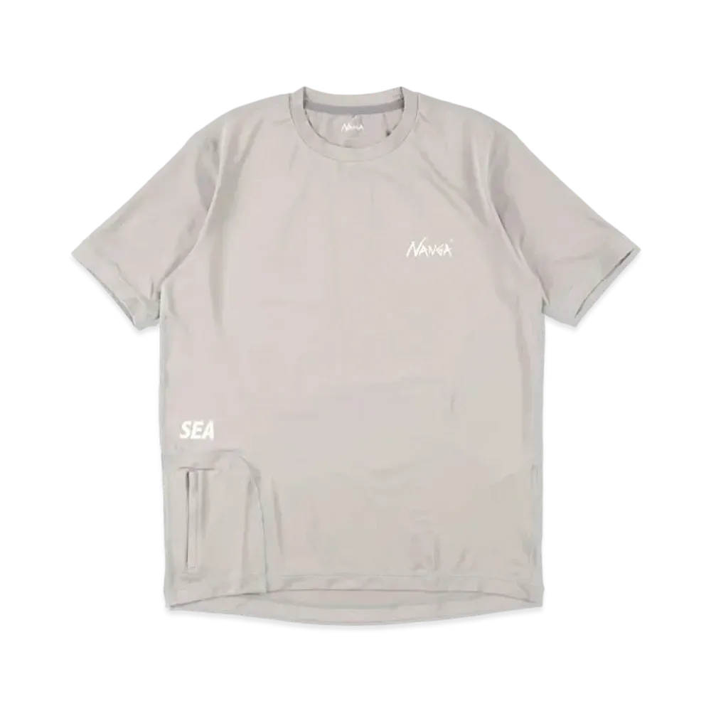 WIND AND SEA x NANGA SHORT SLEEVE RASH GUARD "Gray"