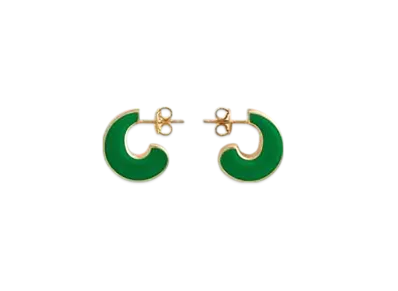 Bottega Veneta H Beam Small Earrings "Parakeet"