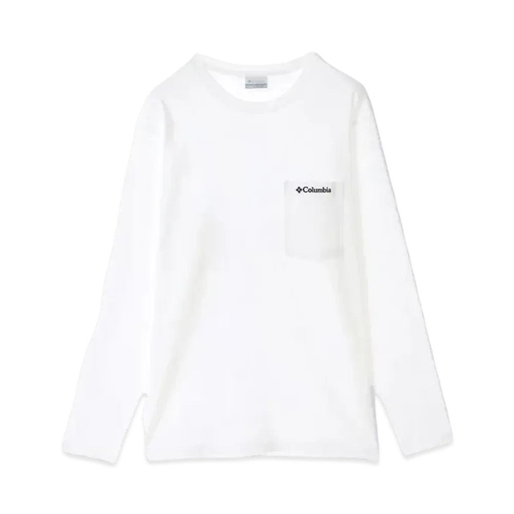 Columbia Yonge Street Long Sleeve Crew "White"