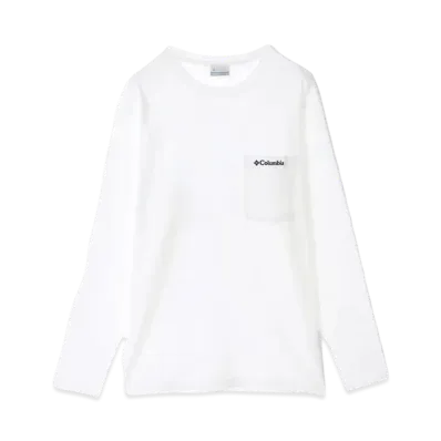 Columbia Yonge Street Long Sleeve Crew "White"
