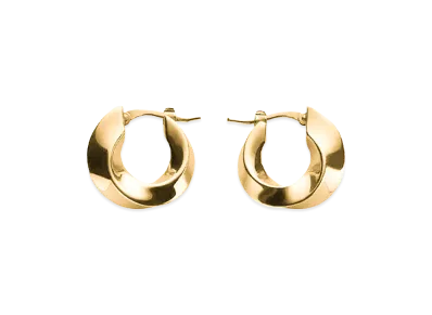 Bottega Veneta Women's Hoop Earrings "Gold"