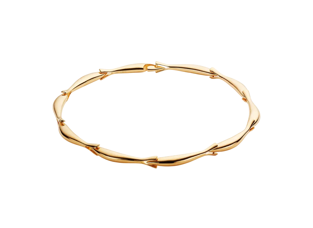 Bottega Veneta Sardine Necklace "Yellow Gold"