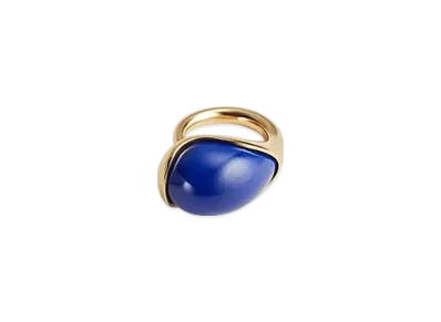 Bottega Veneta Drop Ring With Lapis Stone "Lapis Lazuli"