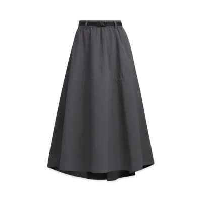 adidas Luxflow Loose-Fit Stretch Woven Skirt "Grey Six"