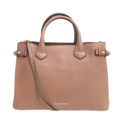 Burberry Banner Leather 2Way Bag "Beige"