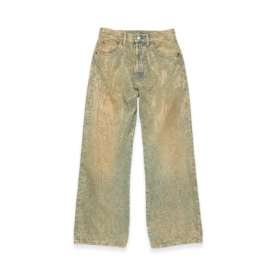 Acne Studios Loose fit crystal stud jeans - 2021F "Mid Blue"
