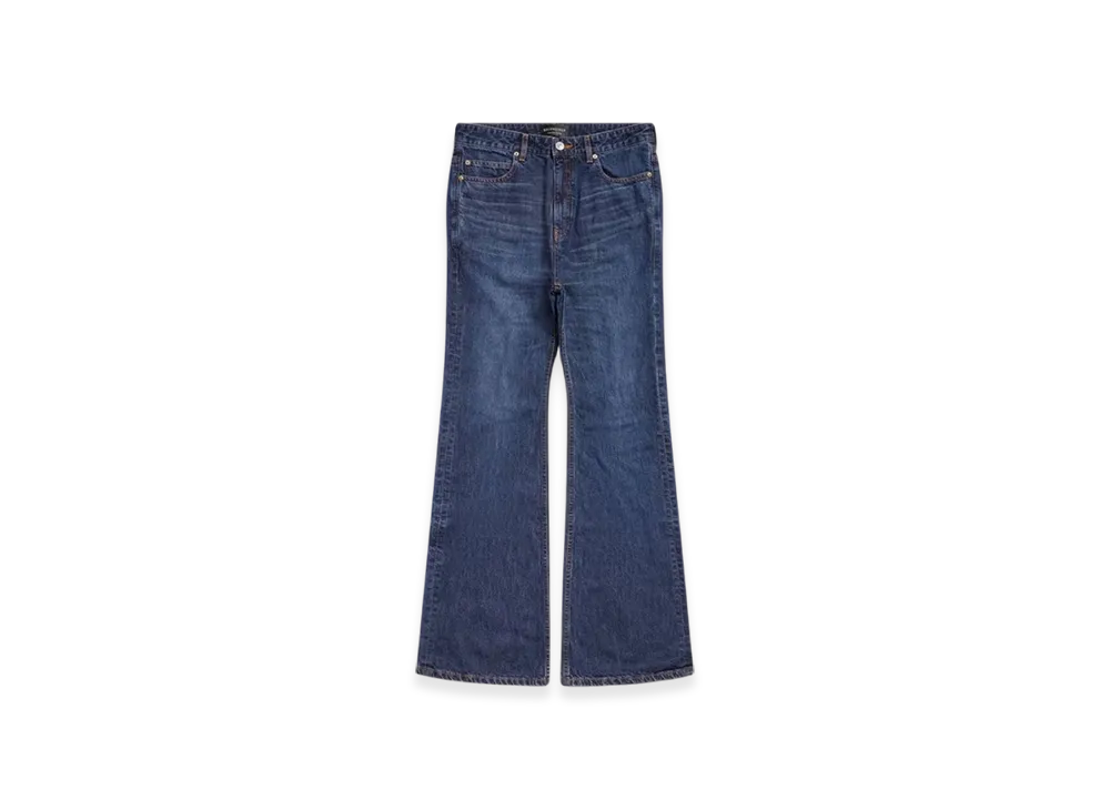 BALENCIAGA Women's Flared Pants "Dark Blue"