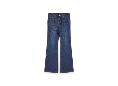 BALENCIAGA Women's Flared Pants "Dark Blue"