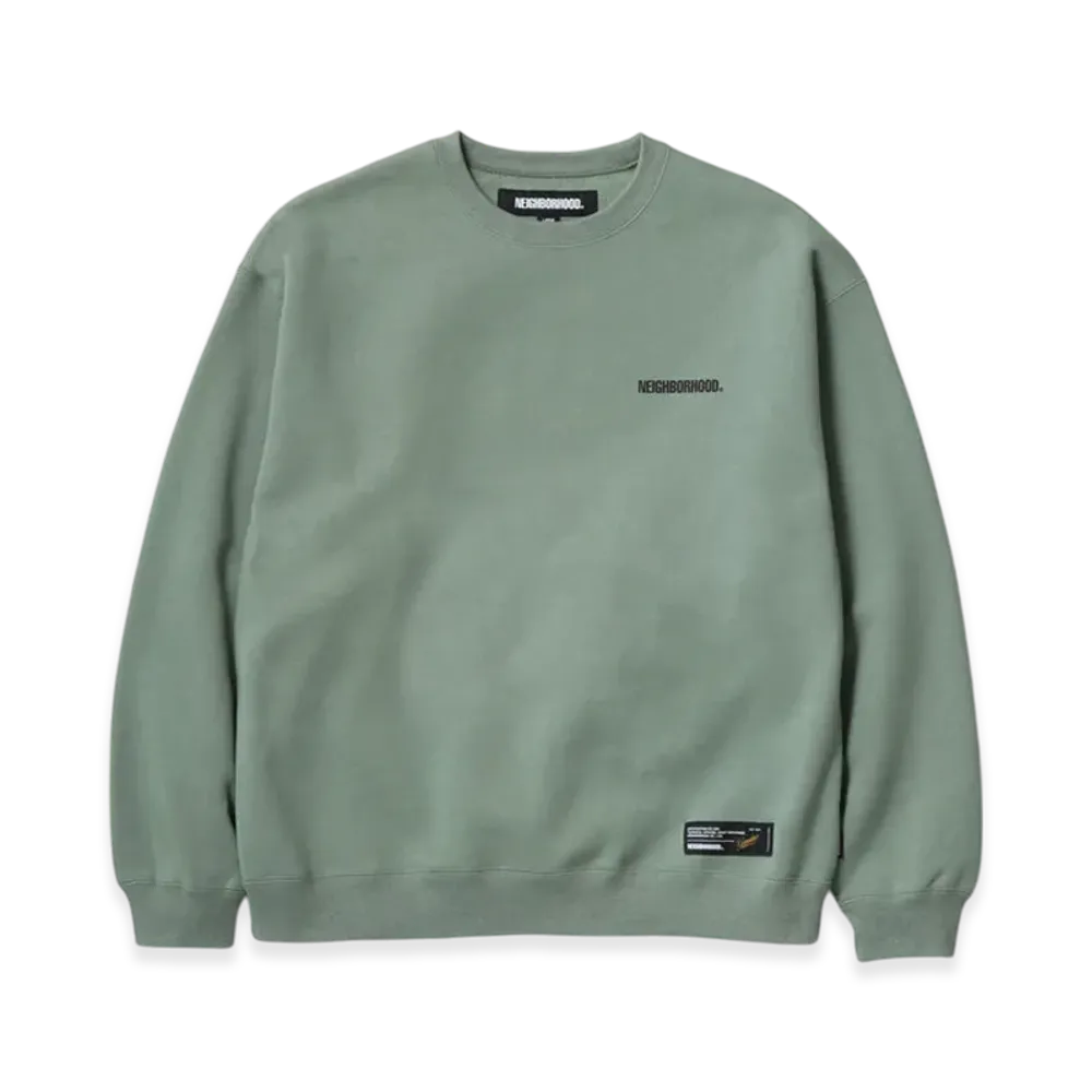 NEIGHBORHOOD Plain Sweat Crewneck LS "Green"