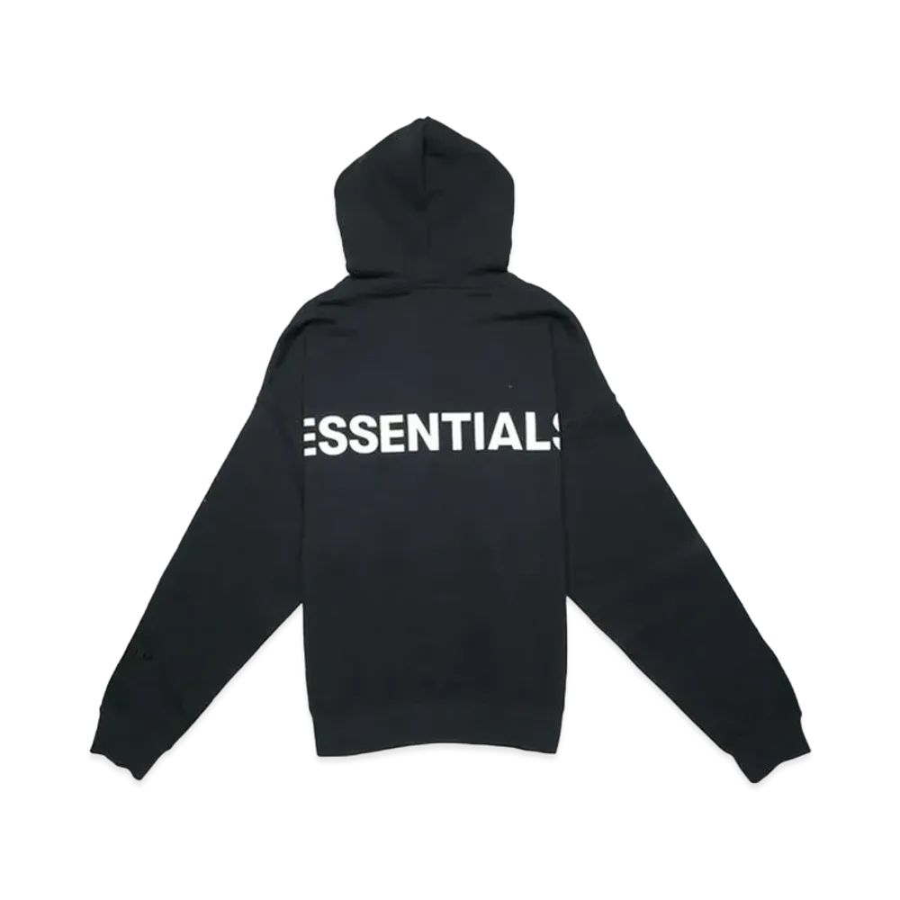 FEAR OF GOD ESSENTIALS 3M Logo Pullover Hoodie "Black"