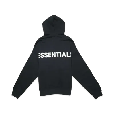 FEAR OF GOD ESSENTIALS 3M Logo Pullover Hoodie "Black"