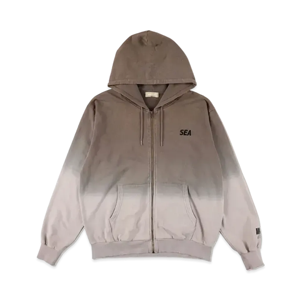 WIND AND SEA Step_Dye Zip-Up Sweat Shirt "Charcoal"
