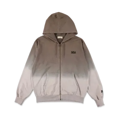 WIND AND SEA Step_Dye Zip-Up Sweat Shirt "Charcoal"