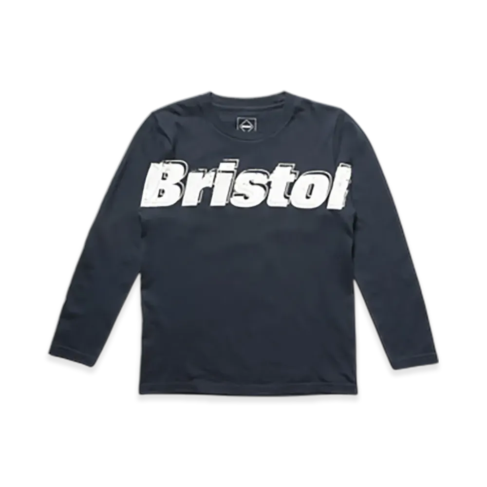 F.C.Real Bristol For Kids Overlay Logo L/S Tee "Navy"