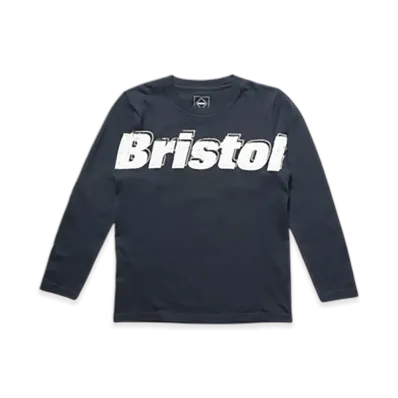F.C.Real Bristol For Kids Overlay Logo L/S Tee "Navy"