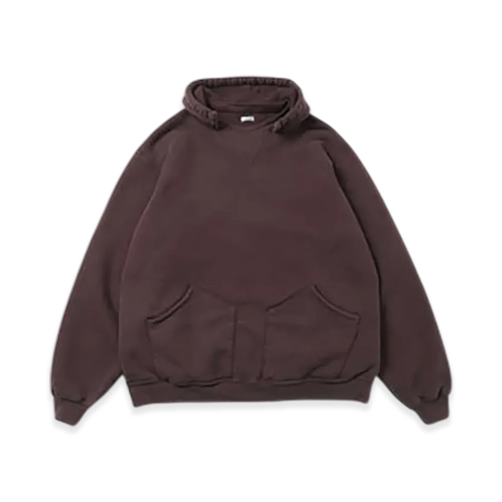 A.PRESSE Vintage Attached Hood Sweat Parka "Burgundy"