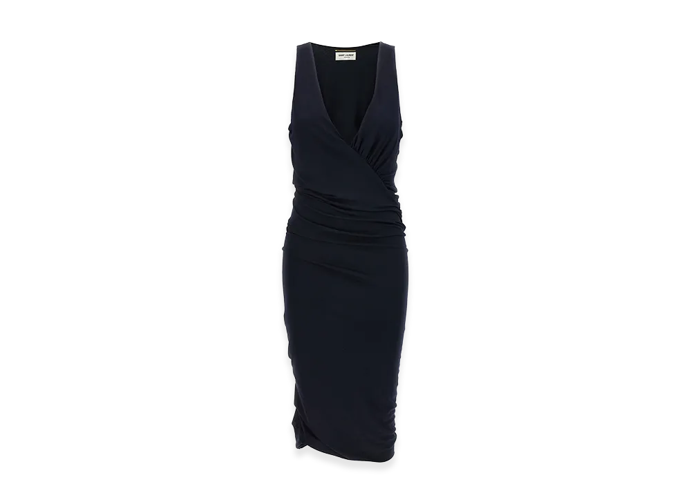 Saint Laurent Women's Jersey Dress "Blue"