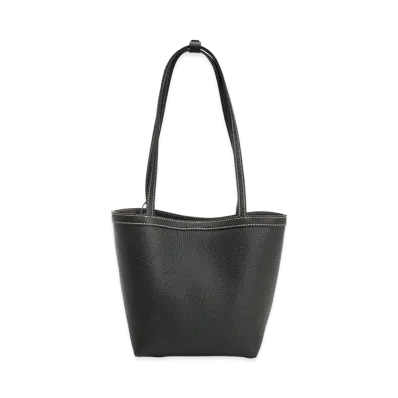 The Row Women's Medium Park Tote Stitch "Black"