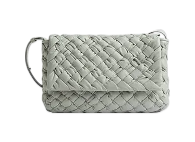Bottega Veneta Rumple Messenger "Agate Grey"