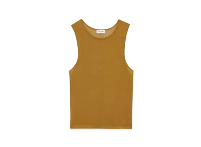 Saint Laurent Women's Crop Tank Top in Knit
"Mordore"