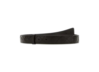 Bottega Veneta Women's Dark Brown Leather Belt "Dark Brown"