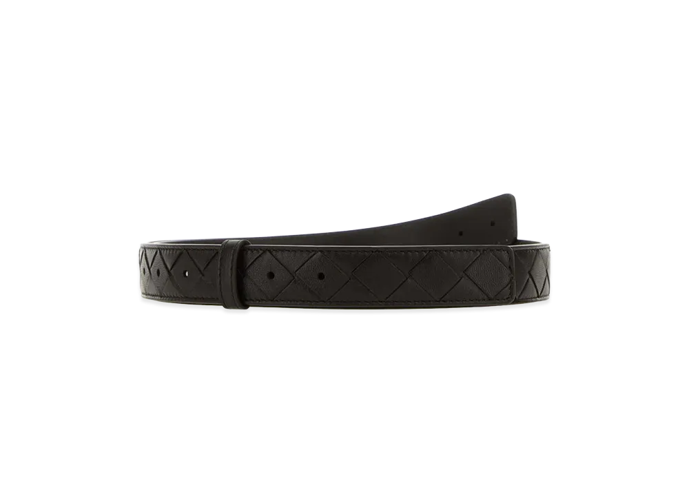 Bottega Veneta Women's Leather Belt "Black"
