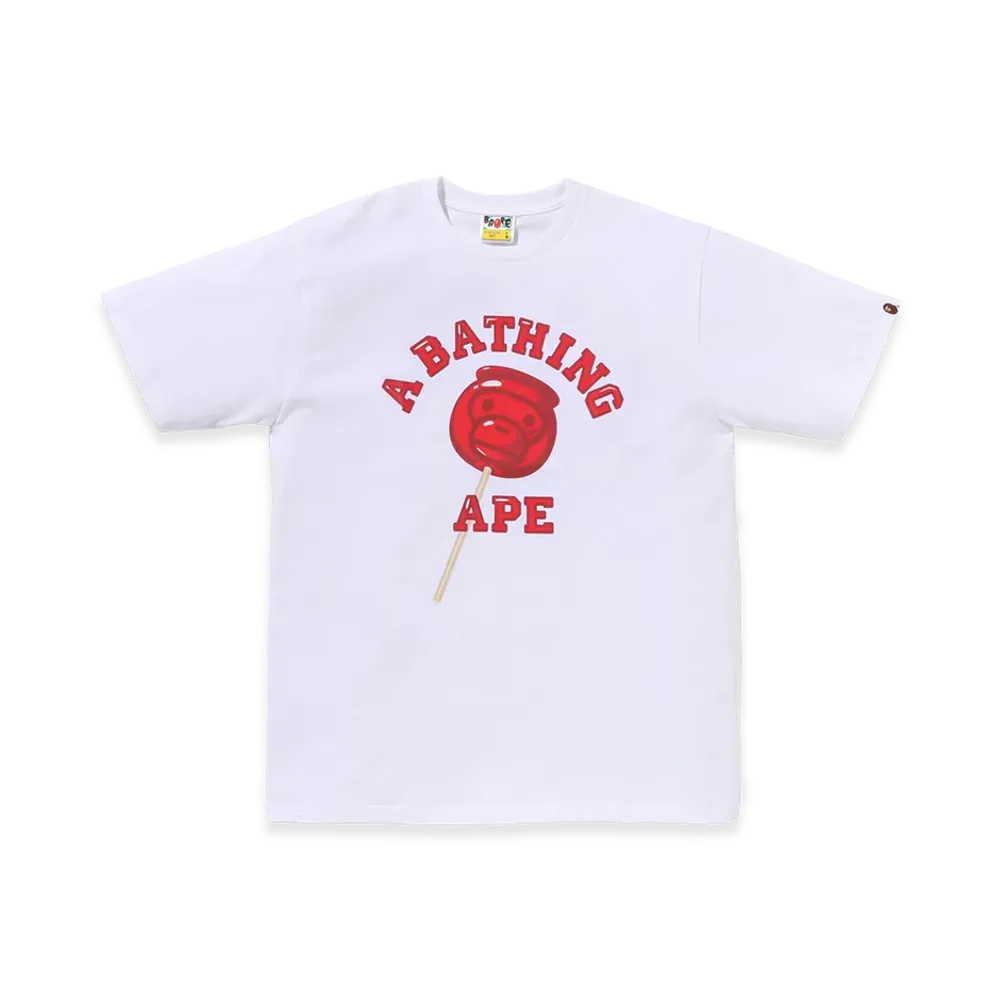 A BATHING APE Baby Milo Candy Apples Tee "White"