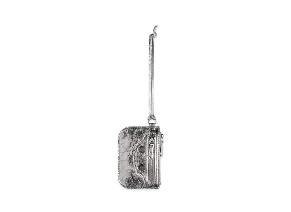 BALENCIAGA Le Cagole Coin Purse Metallized "Silver"