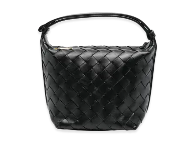Bottega Veneta Women's Leather Micro Candy Wallace Handbag "Black"