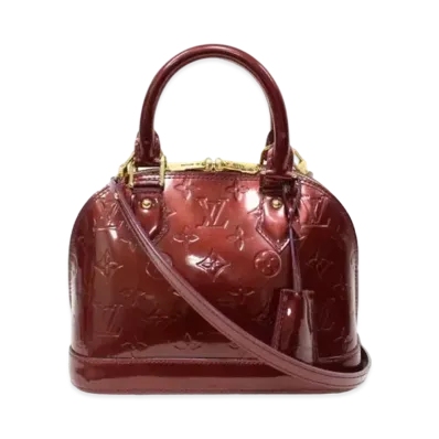 Louis Vuitton Alma BB Monogram Vernis "Rouge Fauviste"