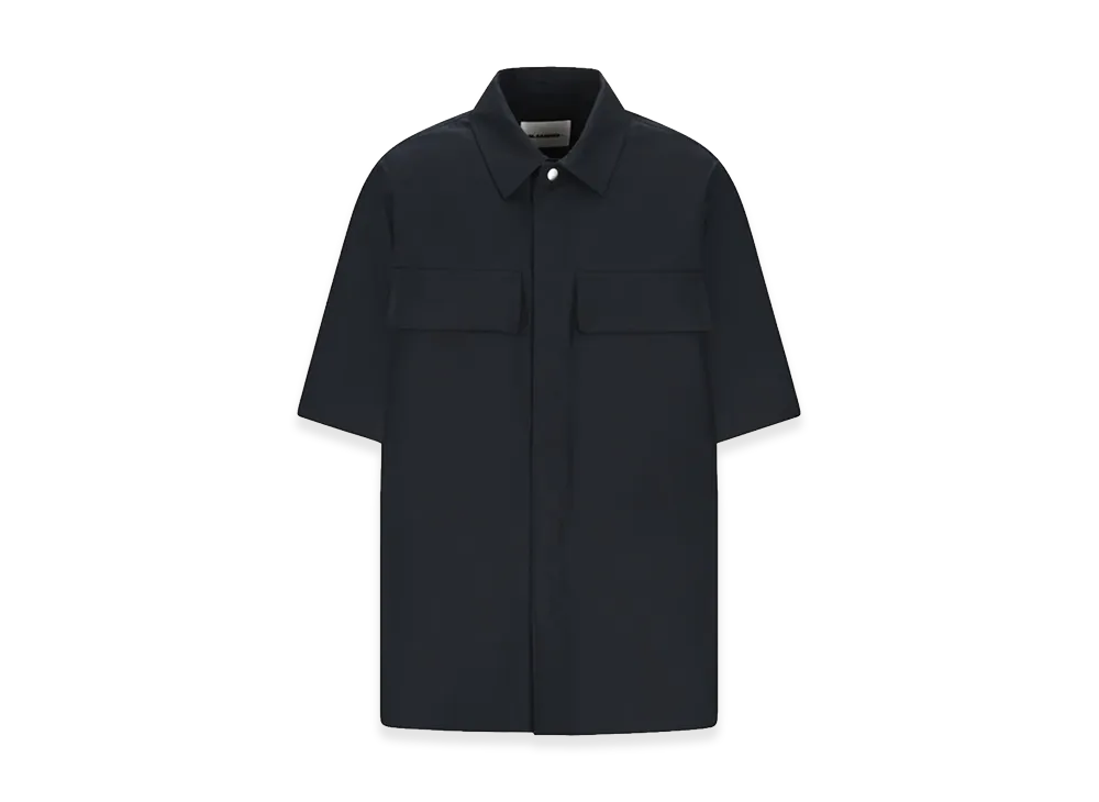 Jil Sander Plus Cotton Short Sleeve Shirt "Navy"