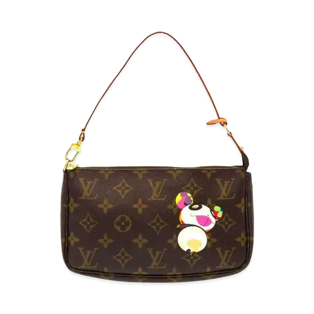 Louis Vuitton x Takashi Murakami Pochette Accessories Monogram Panda