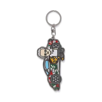 A BATHING APE x PAGANI Camo Keychain "Multi"