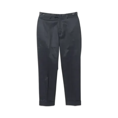 BEAMS IVY Trousers Ankle Cut 80/3 Twill "Navy"