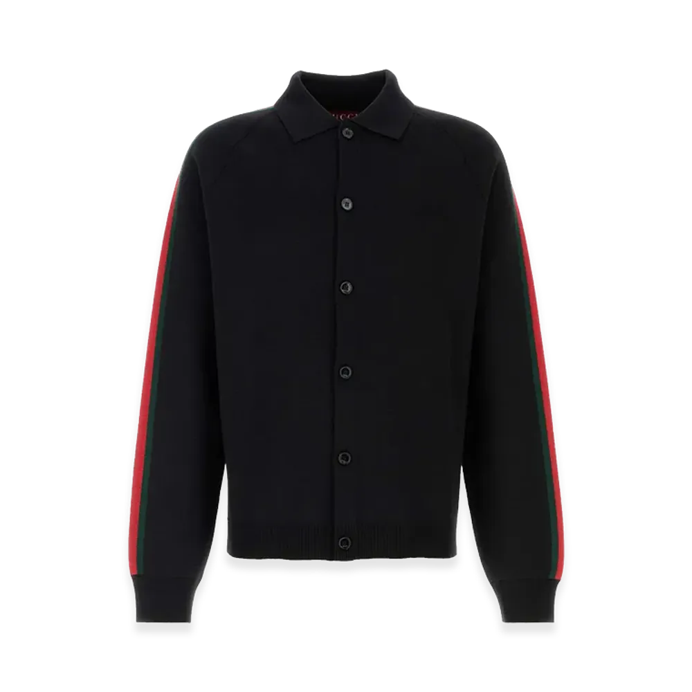 GUCCI Wool Blend Cardigan "Black"