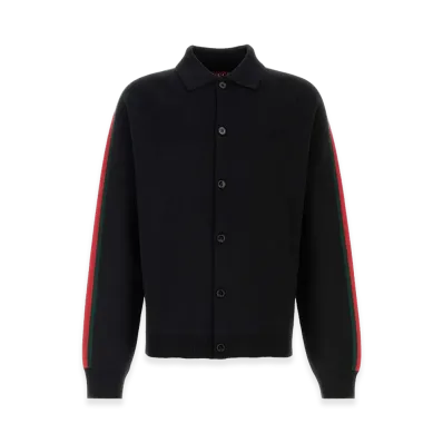 GUCCI Wool Blend Cardigan "Black"