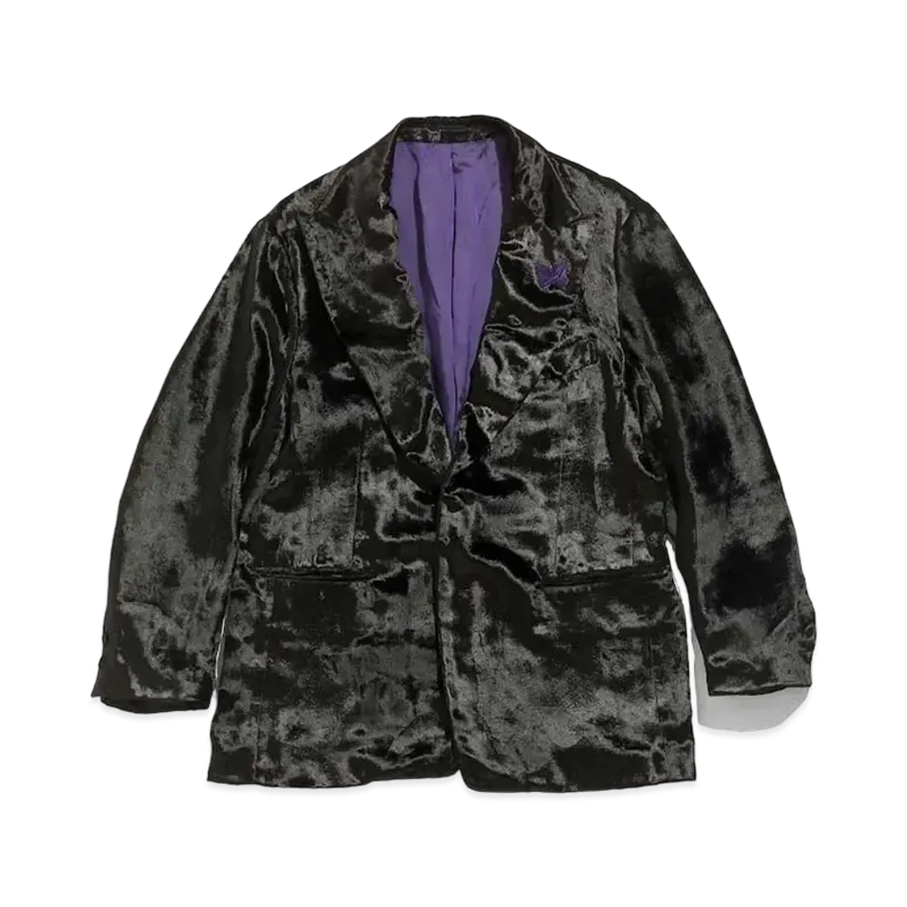 Needles TUXEDO JACKET - POLISHER VELVET "Black"