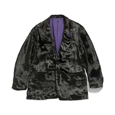 Needles TUXEDO JACKET - POLISHER VELVET "Black"