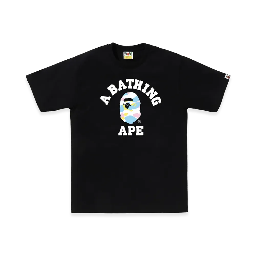 A BATHING APE New Multi College Tee "Black"