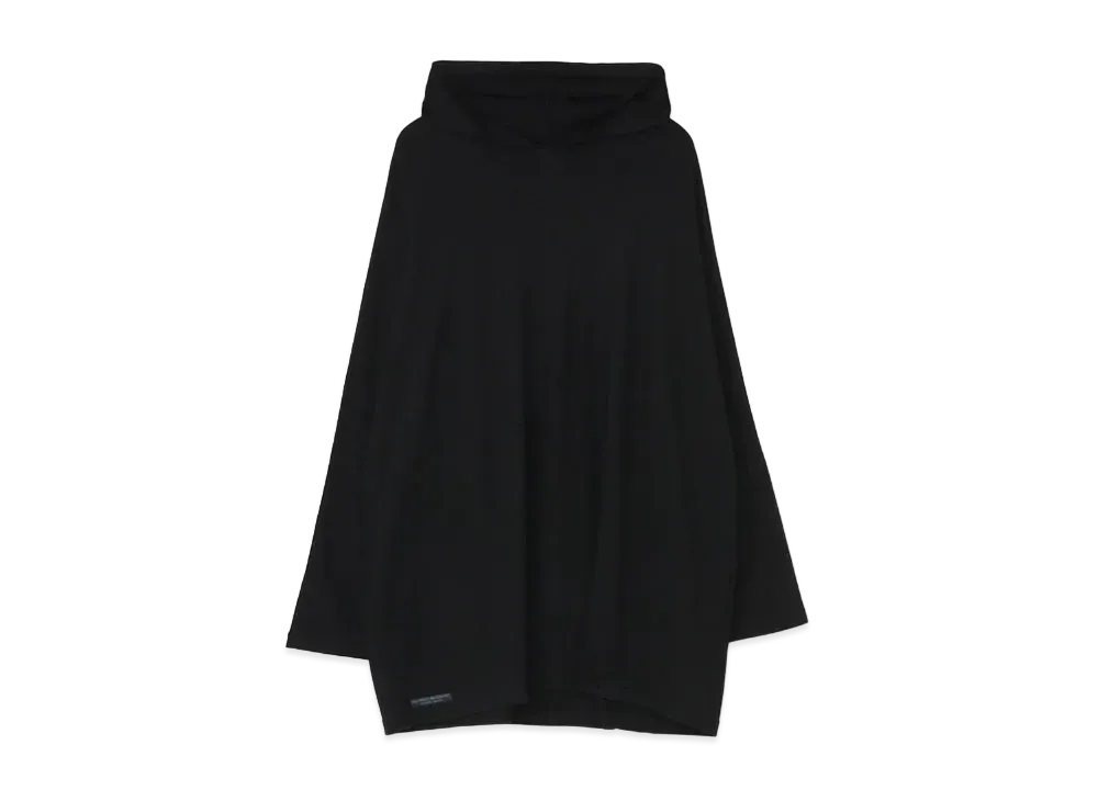 Yohji Yamamoto Pour Homme REGULATION 48/2 MIDDLE WASHABLE HOODIE "Black"