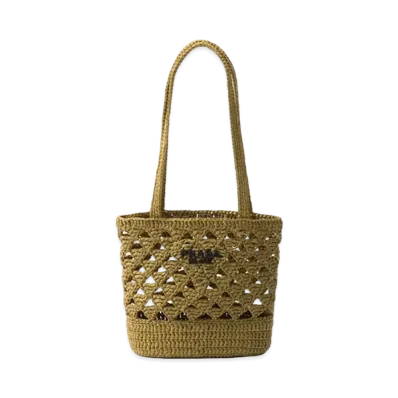 PRADA Crochet Tote Bag "Olive"