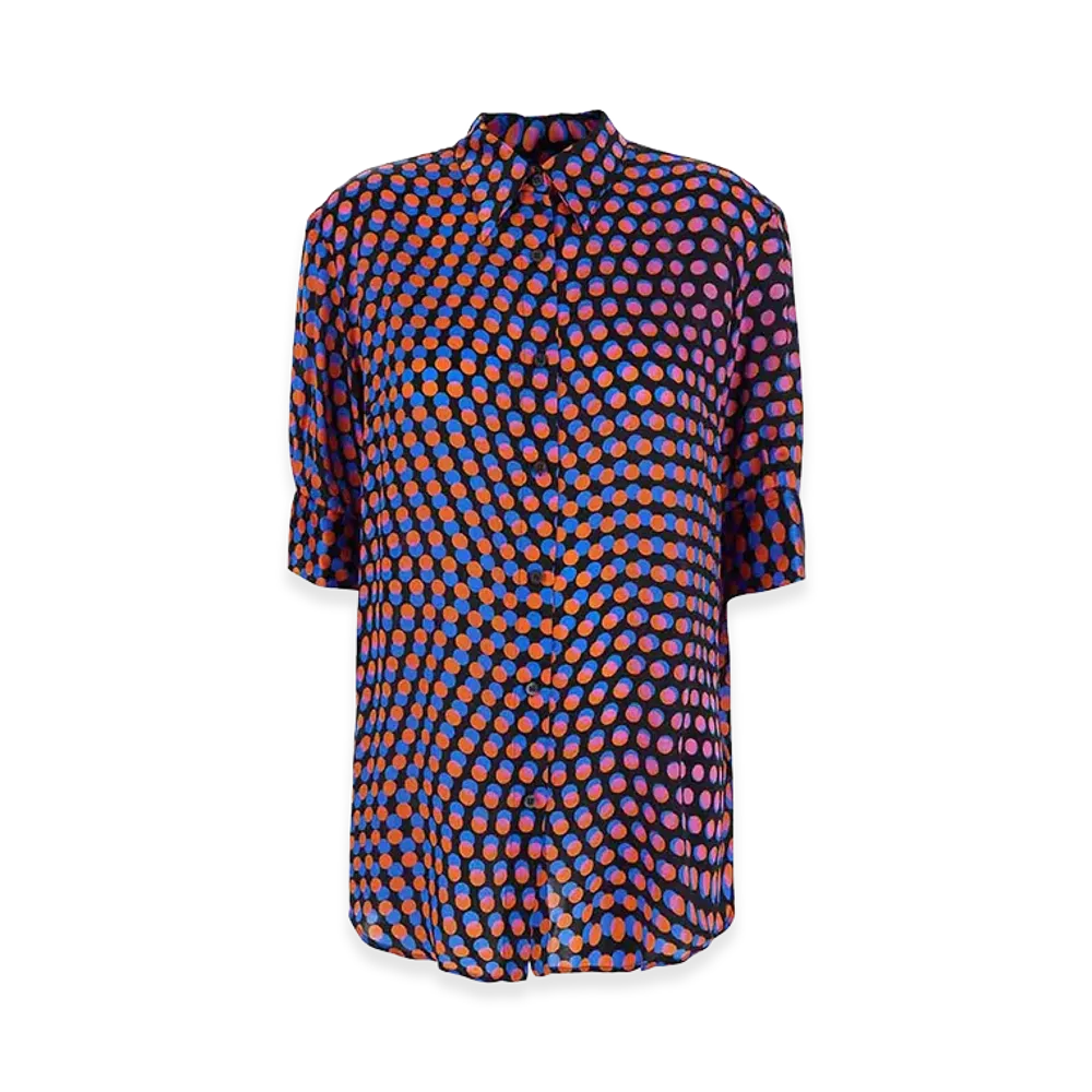 DRIES VAN NOTEN Women's Celindo Short Sleeve Shirt "Multicolor"