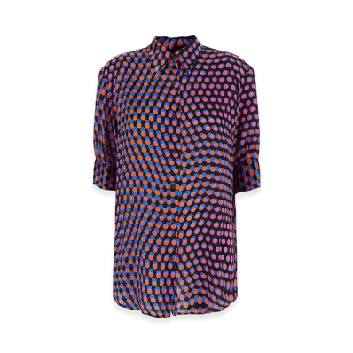 DRIES VAN NOTEN Women's Celindo Short Sleeve Shirt "Multicolor"