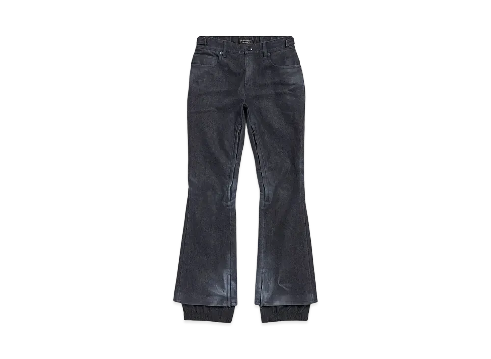 BALENCIAGA Women's Ski Pants Waterproof Denim "Black"