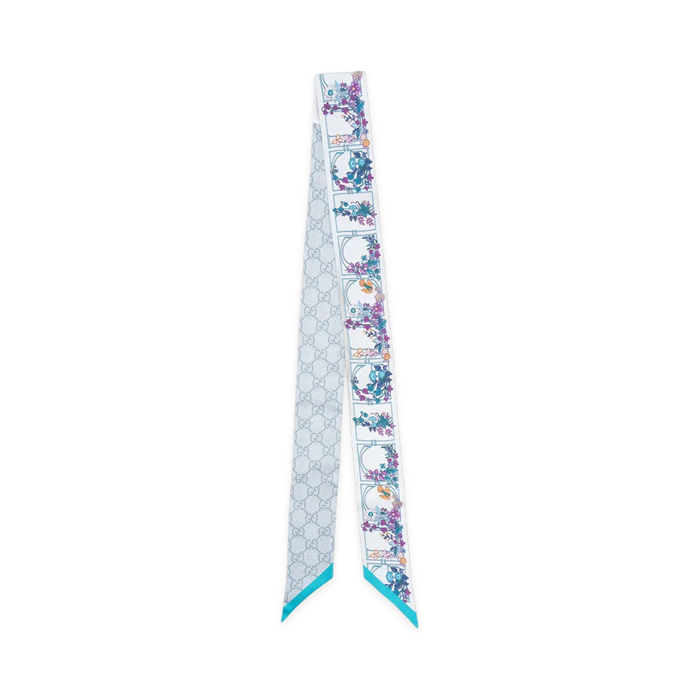 GUCCI Women's Cruise Scarfs "Light Blue"
