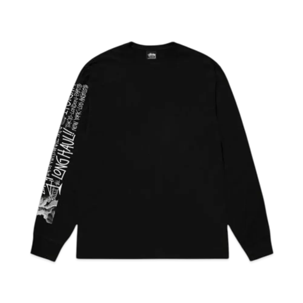 Stussy Long Haul LS Tee "Black"